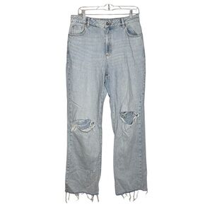Garage Droit Années 90s Straight Leg Jeans Light Wash Size 09/29 High Rise